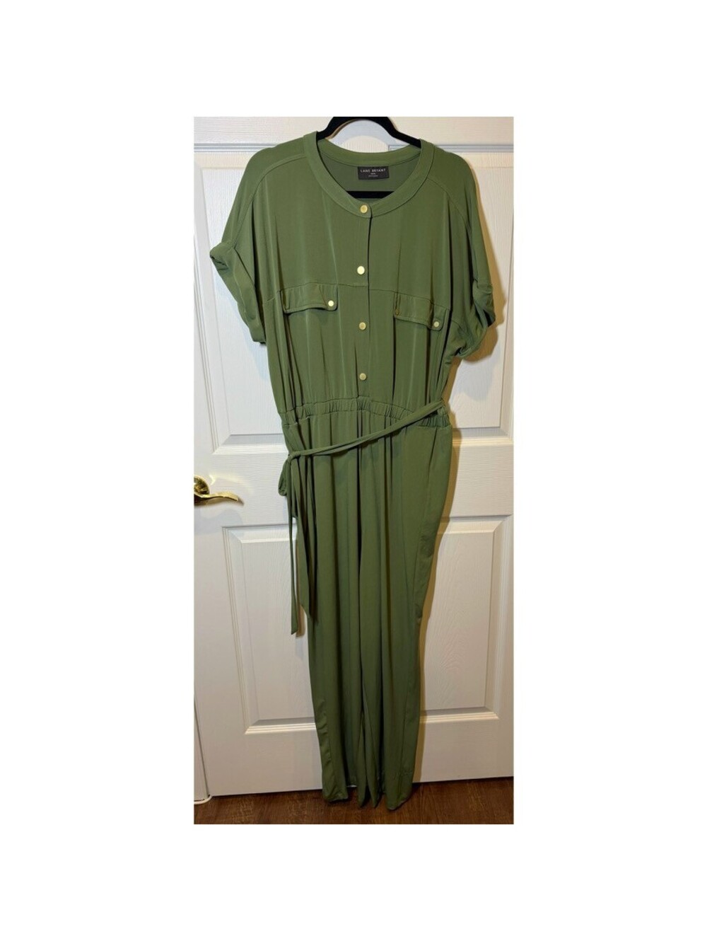 Plus Size Belted Jumpsuit